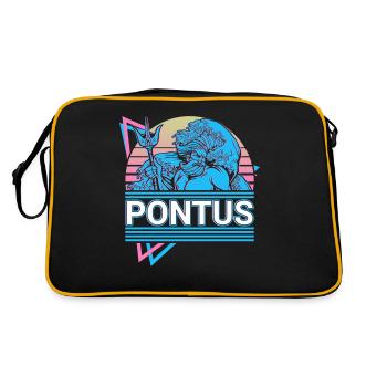 Pontus Greek Deity Ancient Greek Myt - Retro Bag - black/gold - Back