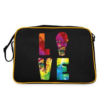 Crème glacée Aquarelle Cône Sundae - Sac Retro - noir/or - Dos