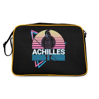 Achilles Greek Warrior Ancient Greek M - Retro Bag - black/gold - Back