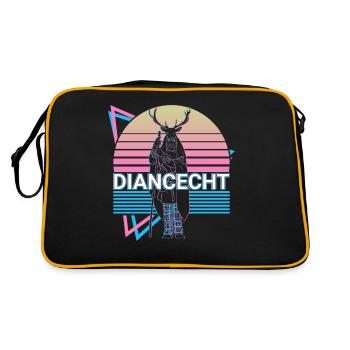 Dian Cecht Dieu irlandais Mythologie celtique antique - Sac Retro - noir/or - Dos