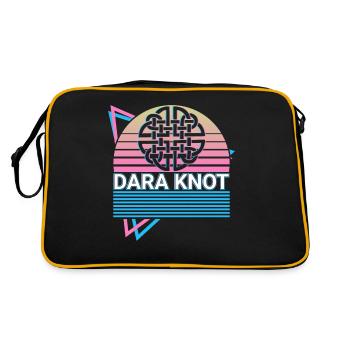 Dara Celtic Knot Dara Knot Celtic Symb - Retro Bag - black/gold - Back
