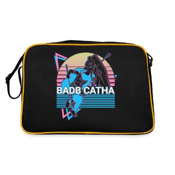 Badb Catha Irish Goddess Ancient Celtic Mytholo - Retro Bag - black/gold - Back
