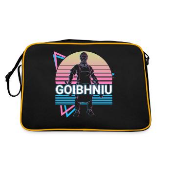 Goibhniu Irish God Blacksmith Ancient - Retro Bag - black/gold - Back