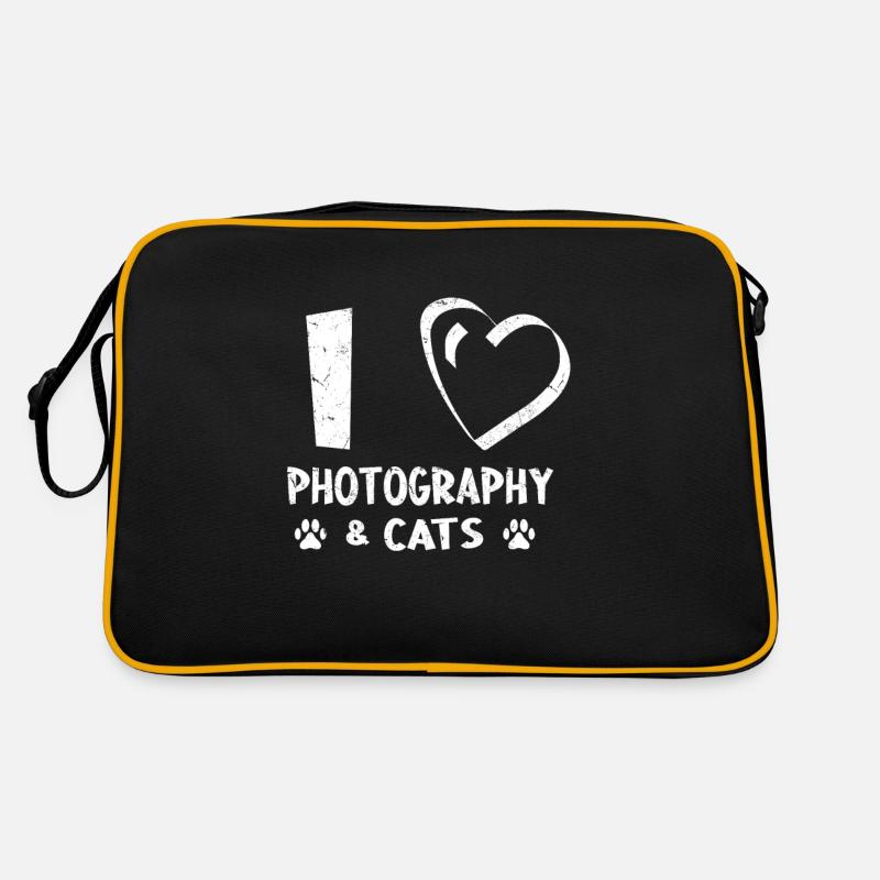 Cat lover, cat owner, camera, photographer, Retro Bag