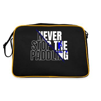 SUP paddleboarding Stand Up Paddle Surfing - Retro Tasche - Schwarz/Gold - Hinten