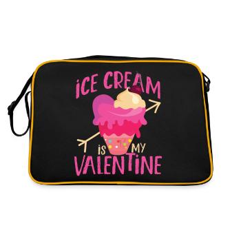 Crème glacée Valentines Day Coeur - Sac Retro - noir/or - Dos