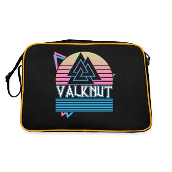 Valknut Symbol Nordic Symbol Nordic Symbol - Retro Bag - black/gold - Back