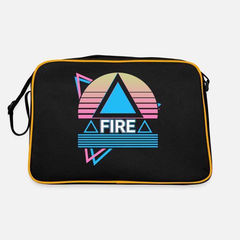 Symbole de l’élément de feu Pagan Wicca Wic Sac Retro