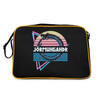 Jormungandr Ouroboros Midgard Serpent - Sac Retro - noir/or - Dos