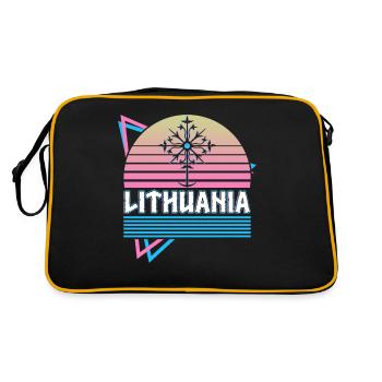 Lituanie Mythologie nordique Rétro - Sac Retro - noir/or - Dos