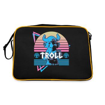 Troll Mythologie nordique Troll nordique Nordis - Sac Retro - noir/or - Dos