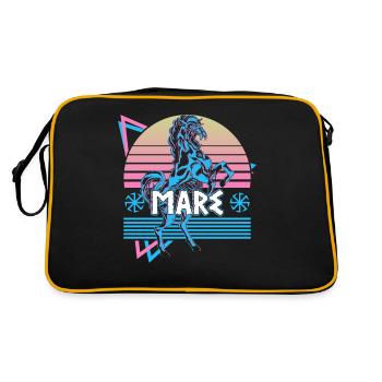 Mare Norse Mythology Germanic Folklore - Retro Bag - black/gold - Back