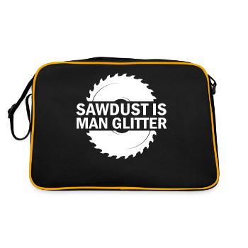 Crafter, Engineer Apprentice Woodworker Carpenter - Retro Bag - black/gold - Back