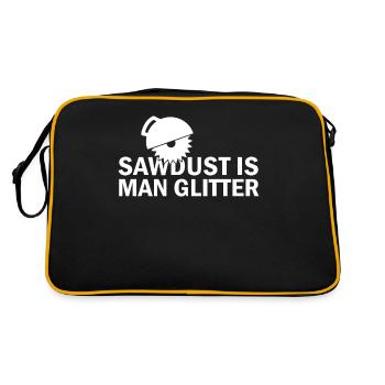 Crafter, Engineer Apprentice Woodworker Carpenter - Retro Bag - black/gold - Back