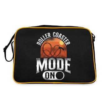 Roller Coaster Vintage Roller - Retro Bag - black/gold - Back