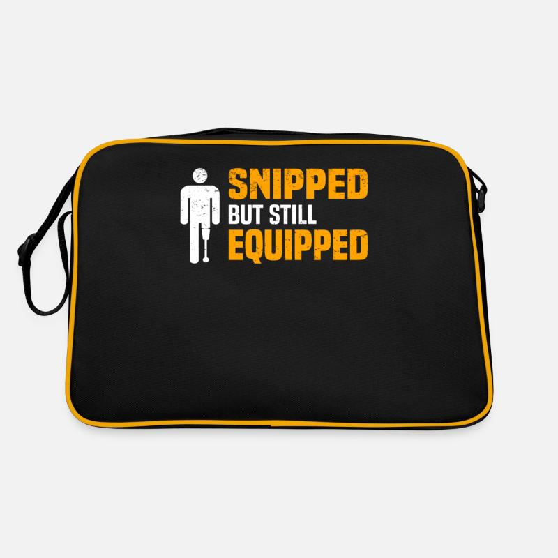Amputiert Invalide Prothese Handicap Rollstuhl Retro Tasche