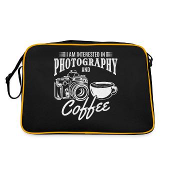 Je m’intéresse à la photographie et au café - - Sac Retro - noir/or - Dos