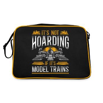 Steam Train Driver Trainspotting - Retro Bag - black/gold - Back