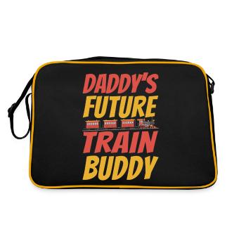 Steam Train Driver Trainspotting - Retro Bag - black/gold - Back