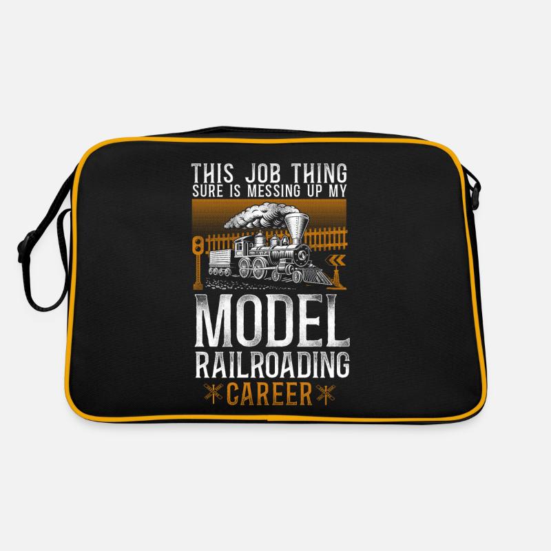 Steam Train Driver Trainspotting Retro Tasche