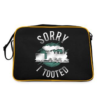 Steam Train Driver Trainspotting - Retro Bag - black/gold - Back