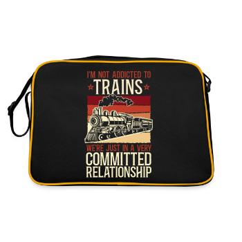 Steam Train Driver Trainspotting - Retro Bag - black/gold - Back
