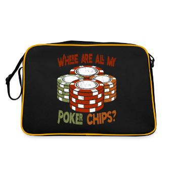 Poker Players Where Are All My Poker Chips Poker - Retro Bag - black/gold - Back