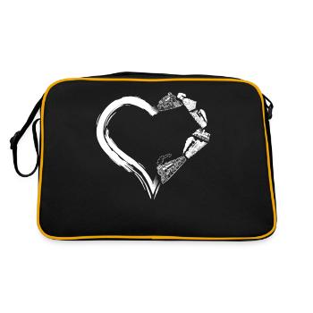 Steam Train Driver Trainspotting - Retro Bag - black/gold - Back
