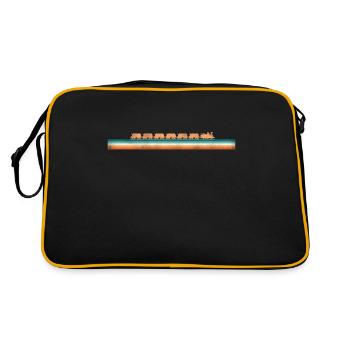 Steam Train Driver Trainspotting - Retro Bag - black/gold - Back