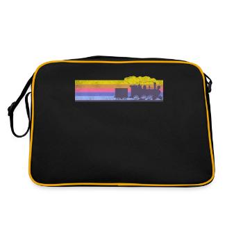 Steam Train Driver Trainspotting - Retro Bag - black/gold - Back