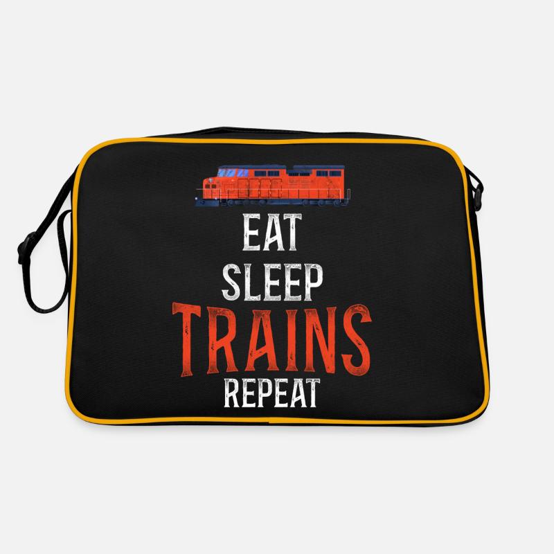 Freight Diesel Train Driver - Retro Bag - black/gold