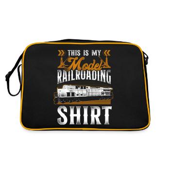 Freight Diesel Train Driver - Retro Bag - black/gold - Back