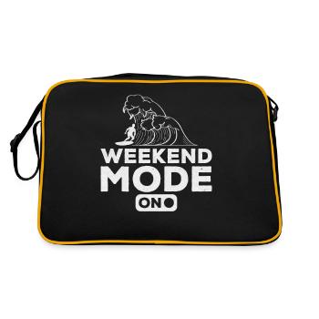 Surfboard Surfing Weekend Mode on Water Sports - Retro Bag - black/gold - Back