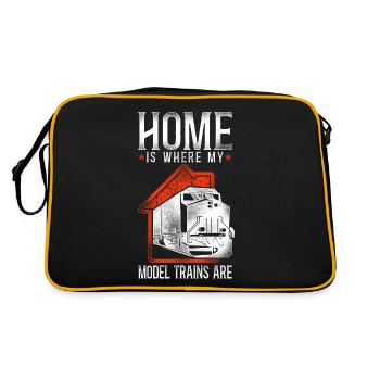 Freight Diesel Train Driver - Retro Bag - black/gold - Back