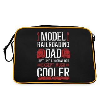 Freight Diesel Train Driver - Retro Bag - black/gold - Back