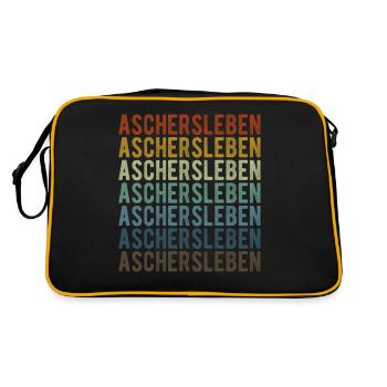 Aschersleben City Retro Vintage - Sac Retro - noir/or - Dos