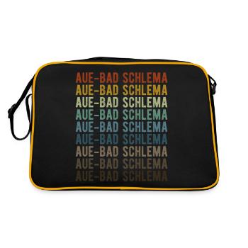 Aue-Bad Schlema Town Retro Vintage - Sac Retro - noir/or - Dos