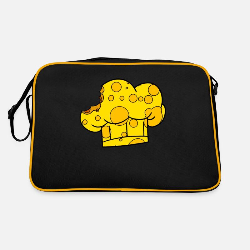 Chapeau de chef cheese cook - Sac Retro - noir/or