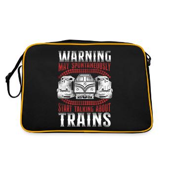 Freight Diesel Train Driver - Retro Bag - black/gold - Back