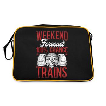 Freight Diesel Train Driver - Retro Bag - black/gold - Back