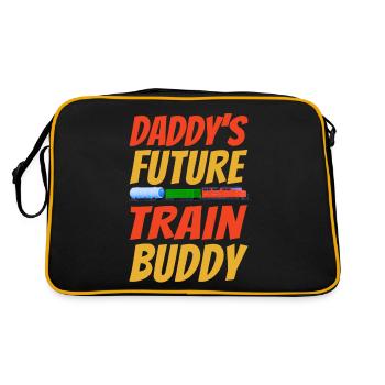 Freight Diesel Train Driver - Retro Bag - black/gold - Back