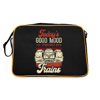 Freight Diesel Train Driver - Retro Bag - black/gold - Back