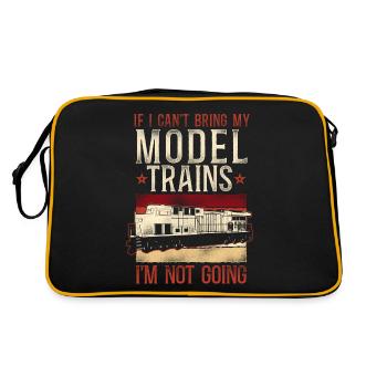 Freight Diesel Train Driver - Retro Bag - black/gold - Back