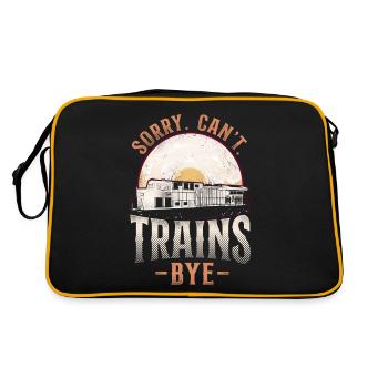 Freight Diesel Train Driver - Retro Bag - black/gold - Back