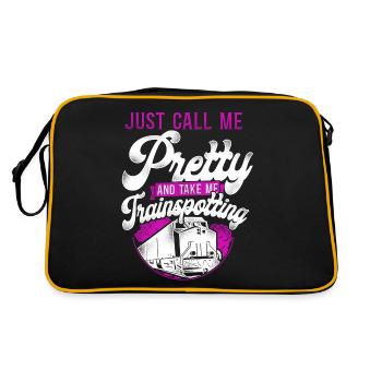 Freight Diesel Train Driver - Retro Bag - black/gold - Back