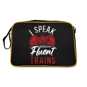 Freight Diesel Train Driver - Retro Bag - black/gold - Back