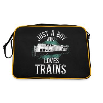 Freight Diesel Train Driver - Retro Bag - black/gold - Back