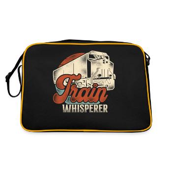 Freight Diesel Train Driver - Retro Bag - black/gold - Back
