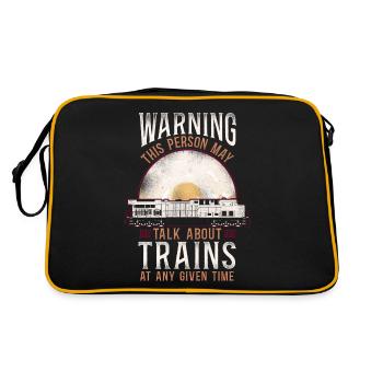 Freight Diesel Train Driver - Retro Bag - black/gold - Back