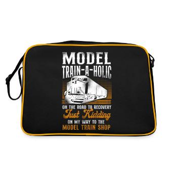 Freight Diesel Train Driver - Retro Bag - black/gold - Back